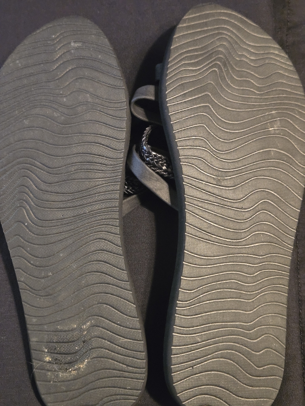 Reef Black Braided-Strap Women's Flip Flops - Picture 5 of 6